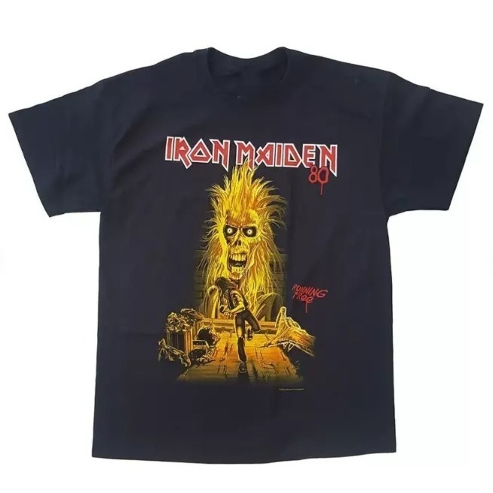 Iron Maiden Running Free Classic Metal Band T-Shirt